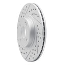 R1 01-05 Mazda Miata Front Left Drilled & Slotted Geo-Carbon Rotor