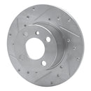 R1 77-83 BMW 320I (USA/Canada) Front Left Drilled & Slotted Silver Brake Rotor