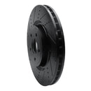 R1 12-24 Dodge Durango Front & Rear Drilled & Slotted Black Brake Rotor Set