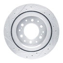 R1 22-25 Lexus LX600 Front & Rear Drilled & Slotted Silver Brake Rotor Set