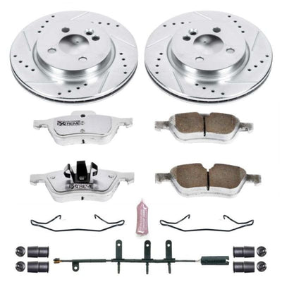Power Stop 07-08 Mini Cooper Front & Rear Z26 Street Warrior Brake Kit