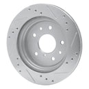 R1 86-91 Mazda RX-7 Front & Rear Drilled & Slotted Silver Brake Rotor Set