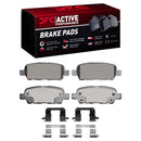 DFC 03-24 Infiniti FX37 Rear Drilled & Slotted Geoperformance Rotors & Active Perf Pads w/Hardware