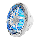 DS18 NXL-M Series Spkr w/ RGB LED Lights 10in 2-Way 200 Watts RMS 4 ohm Wht Grill Detached w/ Cover
