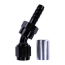 Russell 6AN ProClassic Crimp 30 Degree Hose End - Black