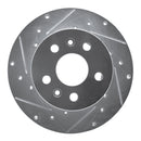 R1 72-78 Volkswagen Type 2 Front Left Drilled & Slotted Silver Brake Rotor