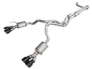 AWE Tuning 2021+ Cadillac Escalade 6.2L 0FG Dual Exit Exhaust System w/ 5in Diamond Blk Tips