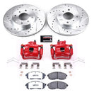 Power Stop 2001 Nissan Sentra Front & Rear Z26 Street Warrior Brake Kit w/Calipers