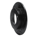 R1 00-07 Mitsubishi SPace STAR (Mexico) Rear Right Drilled & Slotted Black Brake Rotor