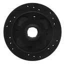 R1 79-83 Mazda RX-7 Front Right Drilled & Slotted Black Brake Rotor