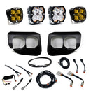 Baja Designs 20-22 Ford SD Squadron 2.0 Fog Pocket Kit SAE/Sport w/Upfitter (Driving/Combo) - Amber