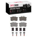 DFC 12-19 Audi A3 Rear Drilled & Slotted Geoperformance Rotors 5000 Advanced Brake Pads w/Hardware