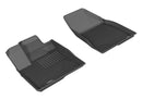3D MAXpider 2014-2019 Toyota Highlander Kagu 1st & 2nd & 3rd Row Floormats - Black