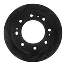 R1 11-25 Chevrolet Silverado 3500 HD Front Drilled & Slotted Black Brake Rotor Set