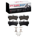 DFC 03-15 Audi Q7 Front & Rear Geospec Rotors with Euro 5000 Ceramic Brake Pads w/Sensor/Hardware
