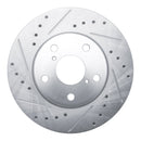 R1 92-95 Toyota MR2 Front Drilled & Slotted Silver Brake Rotor Set