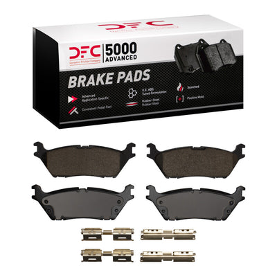 DFC 18-21 Ford F-150 Rear Geospec Rotors with 5000 Advanced Brake Pads w/Hardware