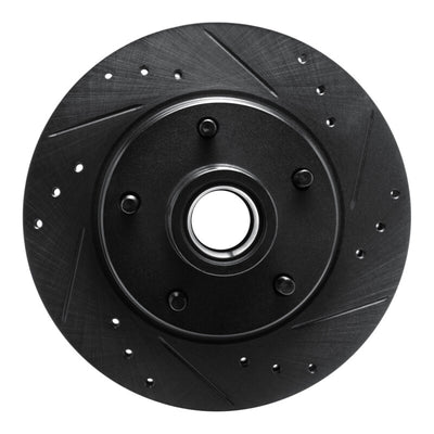 R1 79-81 Buick Century Front Right Drilled & Slotted Black Brake Rotor