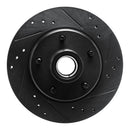R1 79-81 Buick Century Front Right Drilled & Slotted Black Brake Rotor