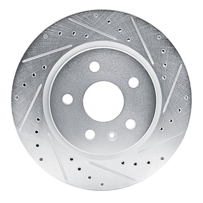R1 19-25 Buick Envision Rear Right Drilled & Slotted Silver Brake Rotor