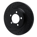 R1 67-67 Ford Thunderbird Front Left Drilled & Slotted Black Brake Rotor