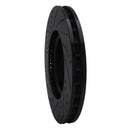 R1 03-06 Mitsubishi Lancer Front Right Drilled & Slotted Black Brake Rotor