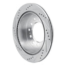 R1 01-09 Lexus GX470 Rear Drilled & Slotted Silver Brake Rotor Set
