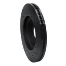 R1 06-21 Jaguar F-Type Front Left Drilled & Slotted Black Brake Rotor