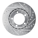 R1 87-89 Porsche 944 Front & Rear Drilled & Slotted Silver Brake Rotor Set