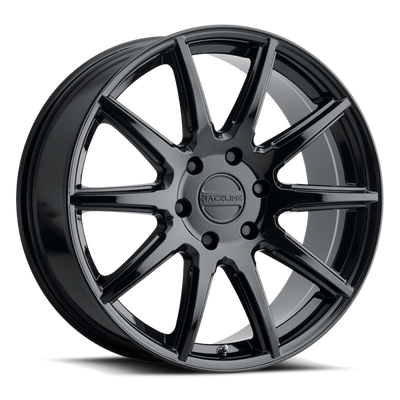 Raceline 159B Spike 22x9.5in / 6x139.7 BP / 35mm Offset / 106.1mm Bore - Gloss Black Wheel