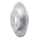 R1 11-16 Buick Lacrosse Rear Left Drilled & Slotted Geo-Carbon Rotor