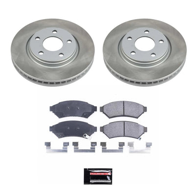 Power Stop 05-09 Buick Allure Front and Rear Semi-Coated Rotor Kit