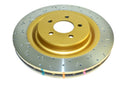 DBA 14-17 Audi RS7 Rear T3 Silver Hat Cross Drilled & Dimpled 4000 Series Rotor