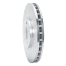 R1 03-06 Mitsubishi Lancer Front Drilled & Slotted Silver Brake Rotor Set