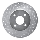 R1 84-85 Nissan 300ZX Rear Drilled & Slotted Silver Brake Rotor Set