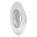 R1 94-11 Mercedes-Benz C230 Rear Left Drilled & Slotted Silver Brake Rotor