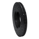 R1 99-10 Chevrolet ASTRA (Mexico) Front Right Drilled & Slotted Black Brake Rotor