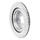 R1 16-26 BMW 228I xDrive Gran Coupe Rear Right Drilled & Slotted Silver Brake Rotor