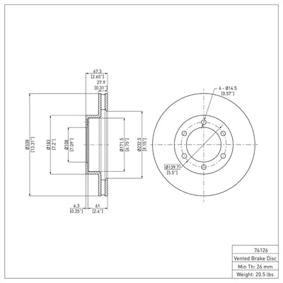 DFC 03-09 Lexus GX470 Front & Rear Rotors