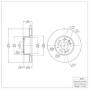 DFC 91-99 Mercedes-Benz 300SE Front Brake Rotor