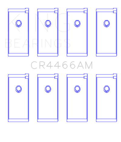 King Engine Bearings Mitsubishi 4D55T/4D56T/4G52 (Size +0.25mm) Connecting Rod Bearing Set