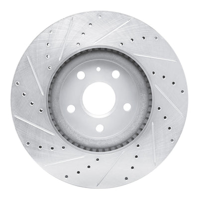 R1 13-19 Buick Regal Front Drilled & Slotted Silver Brake Rotor Set