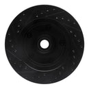 R1 73-93 Ford E-100 Econoline Front Right Drilled & Slotted Black Brake Rotor