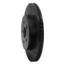 R1 19-25 Toyota Corolla Front & Rear Drilled & Slotted Black Brake Rotor Set