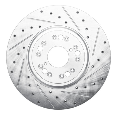R1 95-00 Lexus LS400 Front Drilled & Slotted Silver Brake Rotor Set