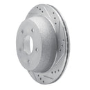 R1 98-05 Chevrolet S10 Front & Rear Drilled & Slotted Silver Brake Rotor Set