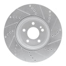 R1 16-23 Mercedes-Benz GLC300 Front & Rear Drilled & Slotted Silver Brake Rotor Set
