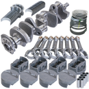 Eagle Chevy LT1350 1Pc 3.750in Crank 6.000in I-Beam Rods -5cc 4.060in Pistons Rotating Assembly