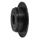 R1 90-92 Infiniti M30 Rear Right Drilled & Slotted Black Brake Rotor