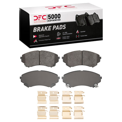 DFC 08-14 Cadillac CTS Front 5000 Advanced Low Metallic Brake Pads and Hardware Kit
